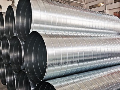 廠家直銷圓形螺旋風管 白鐵皮通風管道耐高溫鍍鋅螺旋風管加工