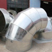 廠家直銷 90度風管彎頭鍍鋅管彎頭 45度白鐵皮彎頭不銹鋼風管彎頭