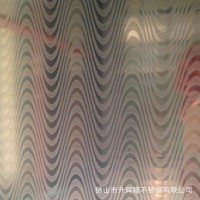 廠家供應304不銹鋼水紋壓花 木紋壓花 酒店商場KTV裝飾板定制