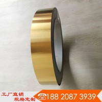 金色裝飾條廠家 不銹鋼廚房家電包邊條 拉絲鈦金卷帶沖壓裝飾五金