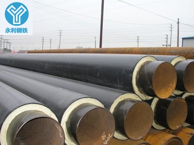 聚氨酯直埋管道 預制聚氨酯保溫直埋管 黑夾克聚氨酯直埋保溫管