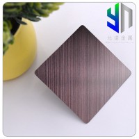 納米無指紋紫紅銅不銹鋼拉絲蝕刻水鍍真空鍍鈦廠家直銷高效打樣