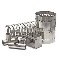 304不銹鋼管 精密 拋光 無縫激光割管三維定制打孔開槽變徑加工