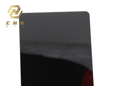 灰鋼鏡面不銹鋼板 304/201不銹鋼黑色亮光鏡面裝飾板加工定制