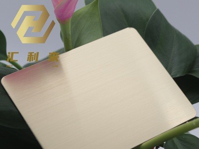 201/304拉絲不銹鋼香檳金抗指紋裝飾板 來樣加工定制各種彩色板