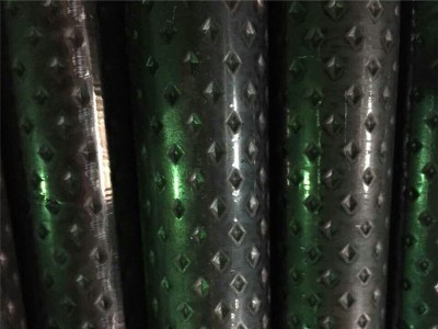 現貨供應健身器材防滑扶手鋼管 Q235菱形花紋鋼管 Q235直縫焊管