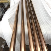 304不銹鋼玫瑰金圓管63*1.4mm拉絲黑鈦金不銹鋼矩形管40*60*2.0mm