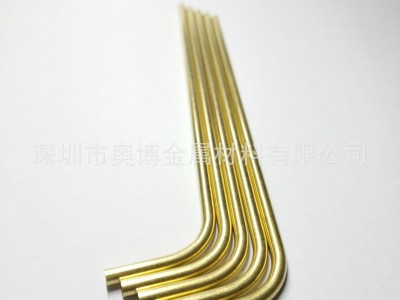 定制黃銅管H65小直徑精密毛細管切割打孔-縮擴口-折彎-封頭加工