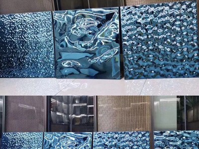 現貨不銹鋼波紋板 304鏡面 水波紋不銹鋼 不銹鋼壓花波紋板