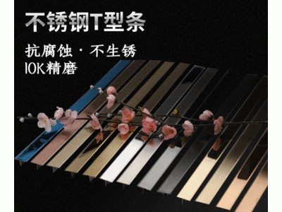 廠家加工定制不銹鋼金屬T型條墻角貼腳地腳線定制裝飾線條