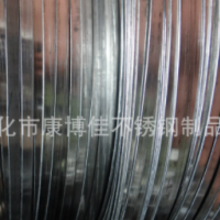 供應(yīng)無磁性中硬線 304拉鏈退火扁線 201材質(zhì)插座1.3x6不銹鋼