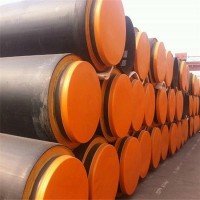 聚氨酯防腐保溫鋼管預制直埋發泡無縫保溫管小區取暖螺旋熱力管道