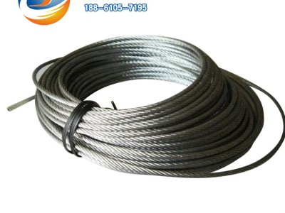 廠家供應直銷光面鋼絲繩涂油船用礦用起重牽引結構6*37+FC17.5mm