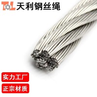 天利 304不銹鋼絲繩10mm毫米 起吊索道卷揚機電動葫蘆用軟繩 7*19