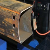 防撞護欄立柱鋼板激光下料不銹鋼復合管護欄焊接廠家