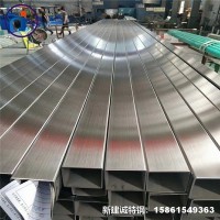 304不銹鋼裝飾方管矩形管表面加工定制尺寸不銹鋼方管 品質(zhì)保障
