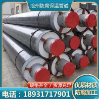 聚氨酯保溫無縫鋼管工業(yè)熱力工程小區(qū)供暖大口徑預制直埋螺旋管道