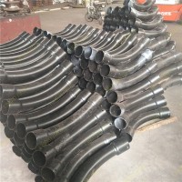 過軌鋼管 熱浸塑過軌雙擴(kuò)口彎管電力電纜保護(hù)管圖紙加工配套接頭