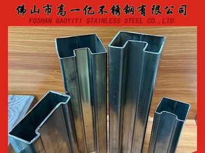 廠家直銷夾玻璃凹槽管 201不銹鋼異型管 多用途不銹鋼304凹槽管