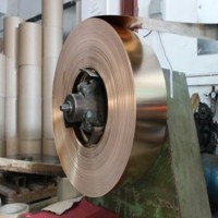 鍍錫磷銅帶 0.08mm精密磷銅箔分條開(kāi)平C5191鍍鎳磷青銅帶