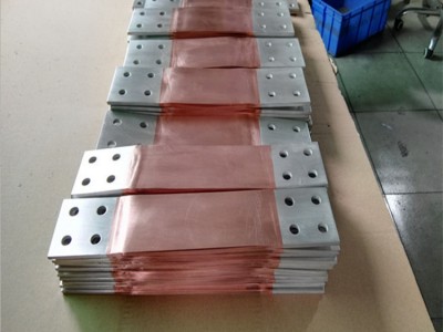 焊接加工兩頭銅板中間銅皮銅排軟連接導(dǎo)電電氣 電工銅母線伸縮節(jié)