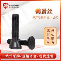 供應(yīng) 鵝蛋絲 高強(qiáng)度鵝蛋螺栓 襯板螺栓球磨機(jī)螺絲 發(fā)黑元寶螺栓