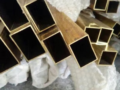 專業生產黃銅方管 T2紫銅方管 50*50 60*60mm 銅方管 扁銅管