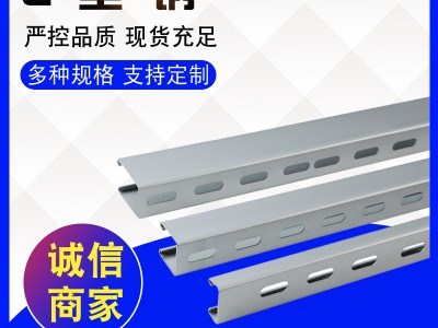 現貨供應太陽能光伏配件用熱鍍鋅C型鋼 定制冷彎異型鋼 規格齊全
