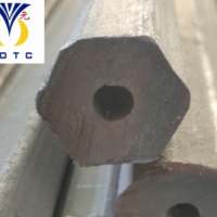 現貨H22六角吹氧管 B22六角中空鋼 45#中空六角鋼熱軋空心六棱鋼