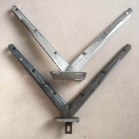 廠家批發刺鐵絲繩鐵蒺藜護欄加高防攀爬支架 刺繩三角架