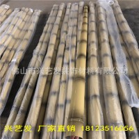 廠家定制不銹鋼仿竹節管圍欄護欄景區別墅裝飾管枯黃色綠色等