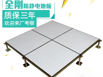 全鋼防靜電地板架空活動地機房電腦房學校專用抗靜電地板600*600