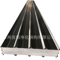 10cm瓦楞巖棉板 雙面316不銹鋼 巖棉瓦楞屋面板 防水保溫巖棉板