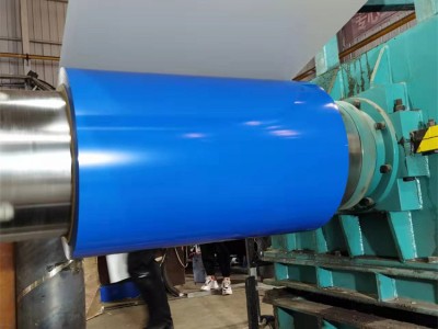 山東廠家銷售熱鍍鋅板天藍色海藍色白灰色彩涂板板彩鋼卷