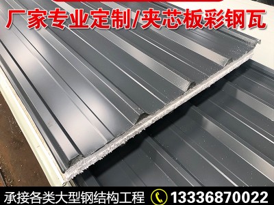 寧波840彩鋼瓦屋頂瓦 鐵皮彩鋼板石棉瓦 復合泡沫夾芯板廠家
