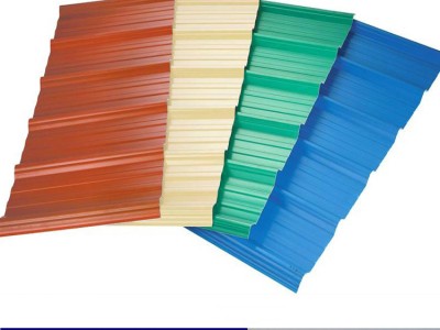 廠家大量供應彩色壓型屋面板寶鋼彩鋼板 活動板房鐵皮彩鋼板批發