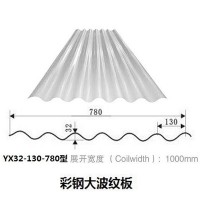780型大波瓦彩鋼瓦圍擋直供廠家 彩鋼板單層各種瓦型直供批發(fā)