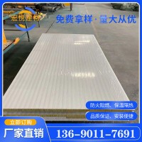 佛山廠家 巖棉夾芯板 彩鋼 防火隔熱 凈化車間可用 巖棉彩鋼板