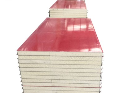 直銷50mm厚聚氨酯凈化夾芯板彩鋼復合外墻板防火冷庫板