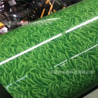 山東廠家 0.3/0.4/0.5彩鋼卷 小草彩鋼板 黑黃警示帶 規格齊全