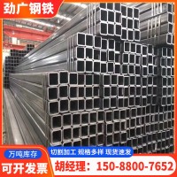 方管佛山廠家現貨 Q235B鍍鋅矩型管 低合金直縫方通 熱軋黑鐵方管