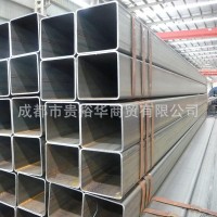 成都商家供應熱鍍鋅方形矩管80*80*4.0鍍鋅焊接方管矩形管