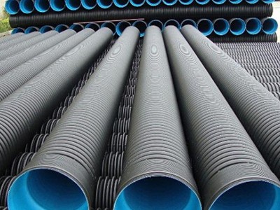 HDPE雙壁波紋管SN4SN8高強度排水排污管道管材DN500大口徑波紋管