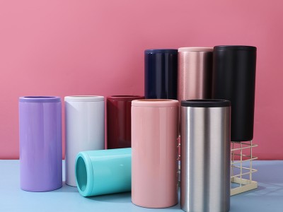 廠家直供雙層真空304不銹鋼12oz可樂罐可樂啤酒保冷杯保溫杯現貨