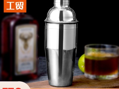 跨境專供廠家直銷三段式不銹鋼調酒器雪克壺搖酒壺搖酒器750ML