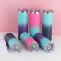 歐美熱銷16oz直杯奶杯兒童牛奶杯內(nèi)膽鍍銅水杯冰霸杯外貿(mào)可印logo