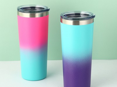 歐美新款大容量不銹鋼保溫杯22oz雙層真空汽車杯便攜戶外運動杯