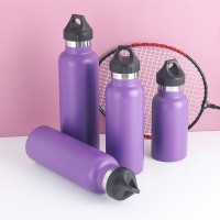 外貿(mào)單手開蓋34oz美式大口純色運動保溫瓶304不銹鋼真空運動水杯
