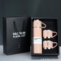 新款304不銹鋼保溫杯便攜手提袋禮盒套裝禮品真空水杯批發印logo