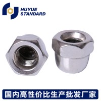 304不銹鋼一體蓋型螺母 蓋形螺帽帶帽球頭裝飾螺帽M4-M18 蓋形